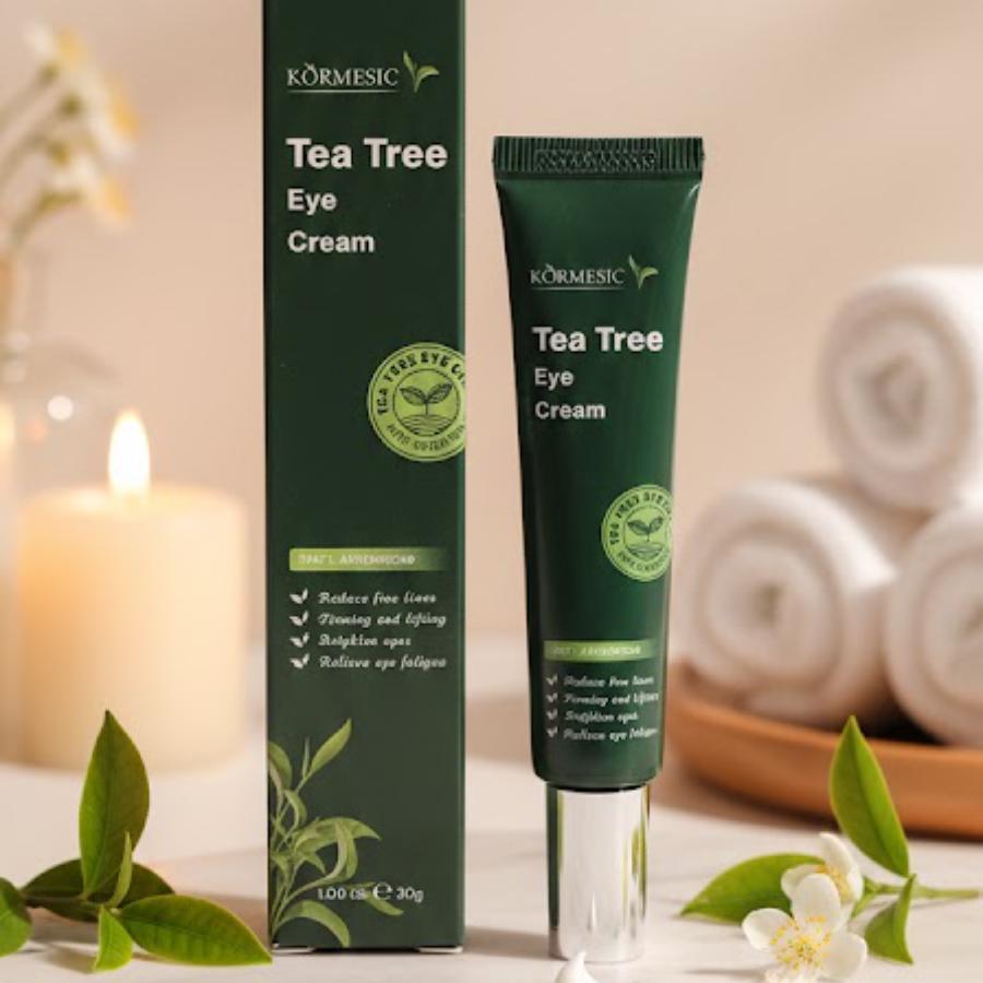 Contorno de Ojos Tea Tree Anti-Fatiga – KORMESIC (Hidratación y Firmeza 30g)